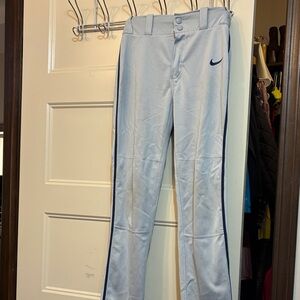 Nike Sky Blue Track Pants with Navy Accents